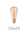 BOMBILLA LED VINTAGE AMBAR  ST64 - E27 – 6,5W - 2200K